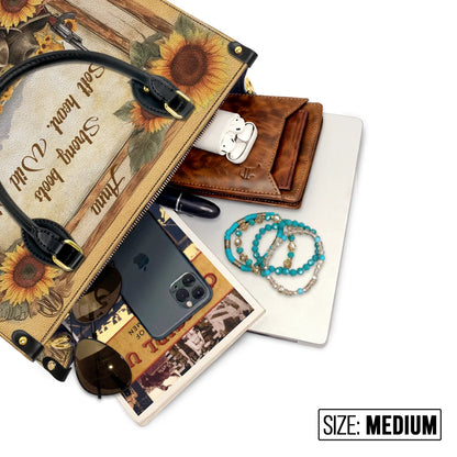  Personalized Wild Spirit Bloom Leather Bag