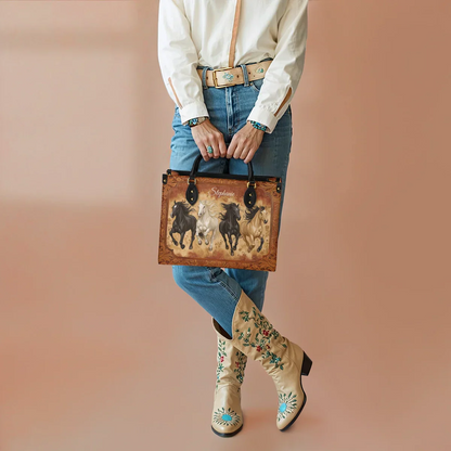  Personalized Galloping Horse Legacy Leather Bag