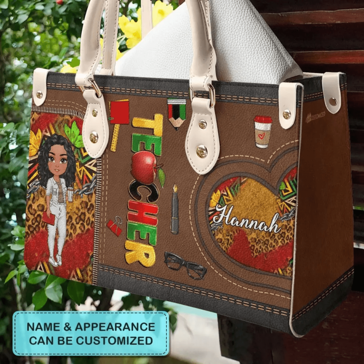  Leather Bag Teacher Personalized Bag Juneteenth Teacher