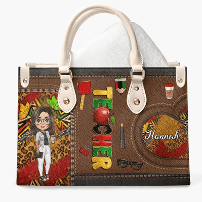  Leather Bag Teacher Personalized Bag Juneteenth Teacher