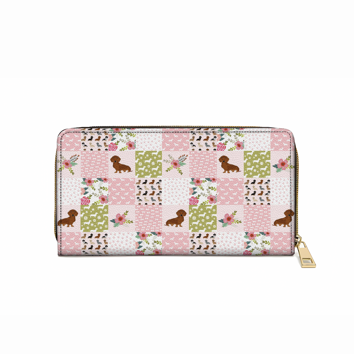  Leather Clutch Purse With Wristlet Strap Dachshund Dreams