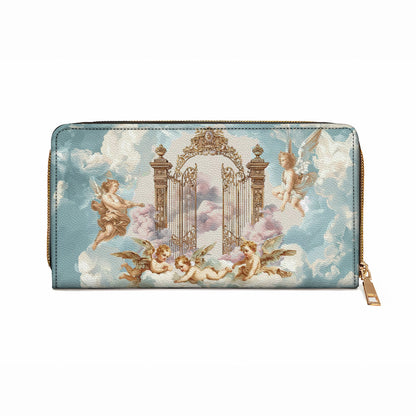  Leather Clutch Purse With Wristlet Strap Handle Heaven?s Gate