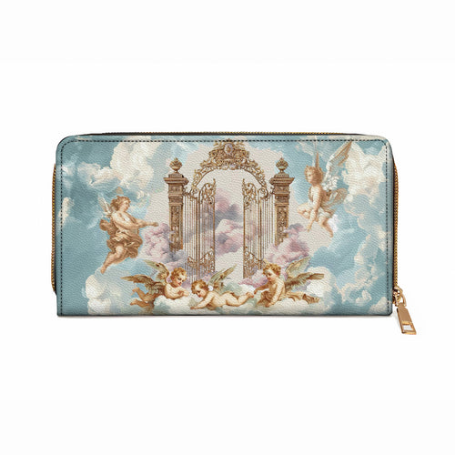  Leather Clutch Purse With Wristlet Strap Handle Heaven?s Gate