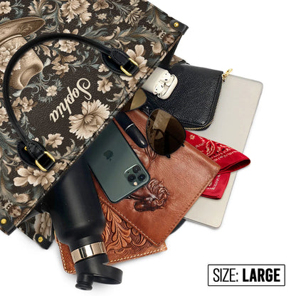  Personalized Cowgirl Grace Leather Bag
