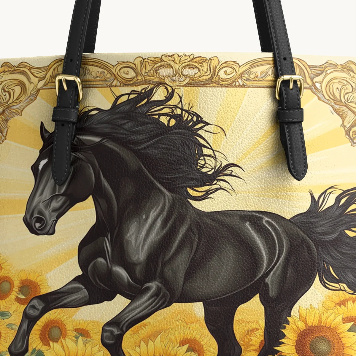  Sunfire Gallop Leather Tote Bag