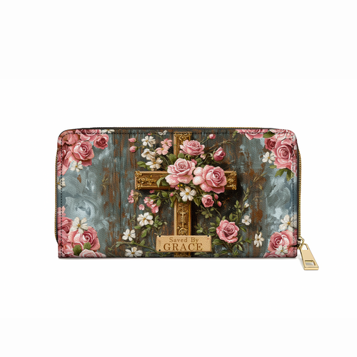  Leather Clutch Purse With Wristlet Strap Handle Saved The Grace