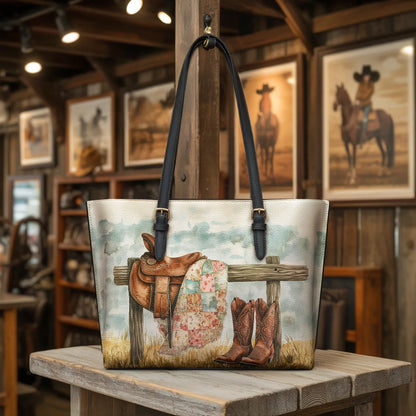  Prairie Rest Leather Tote Bag