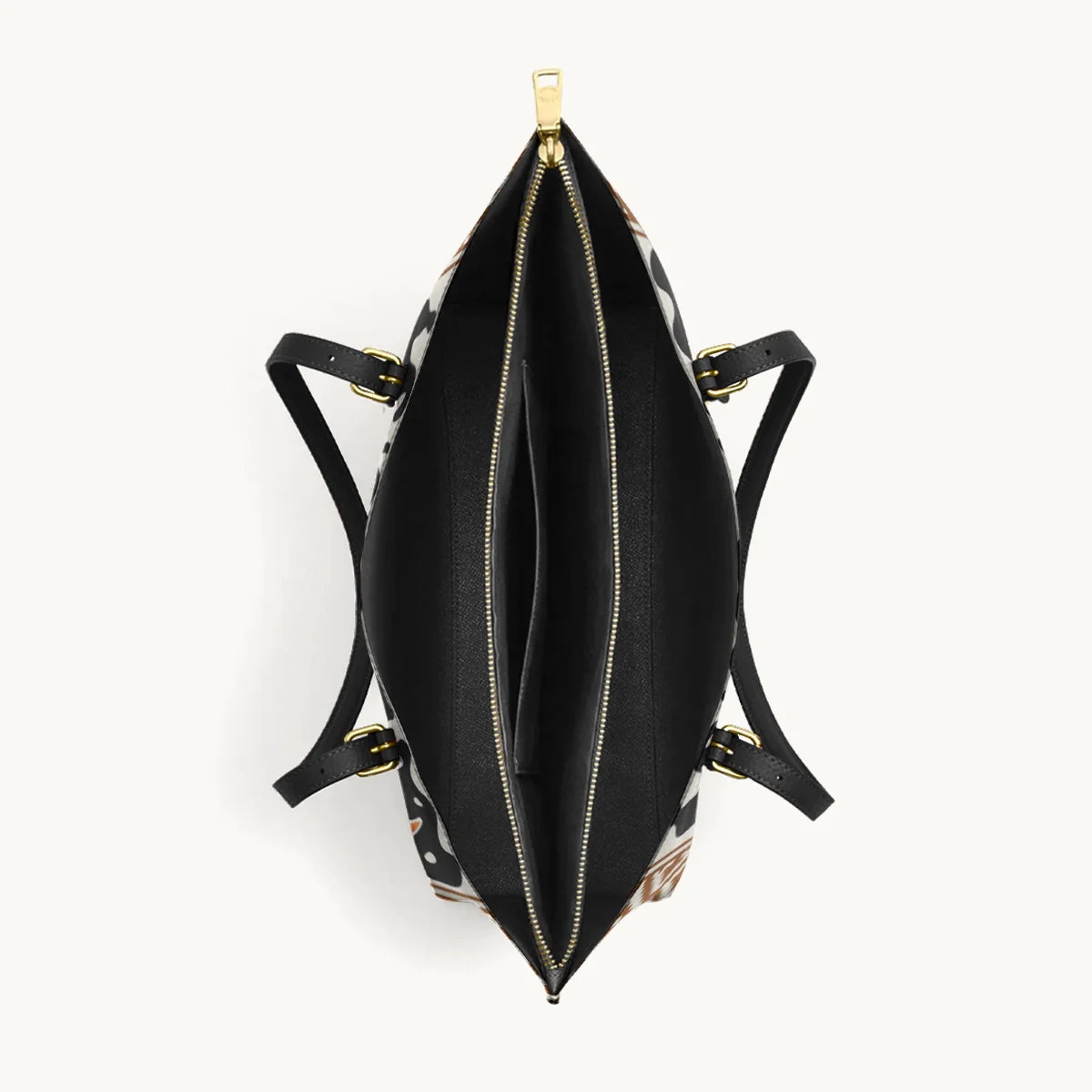  Floral Longhorn Spirit Leather Tote Bag