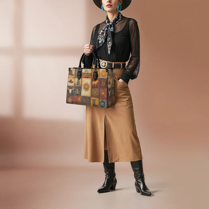  Western Mosaic Leather Bag