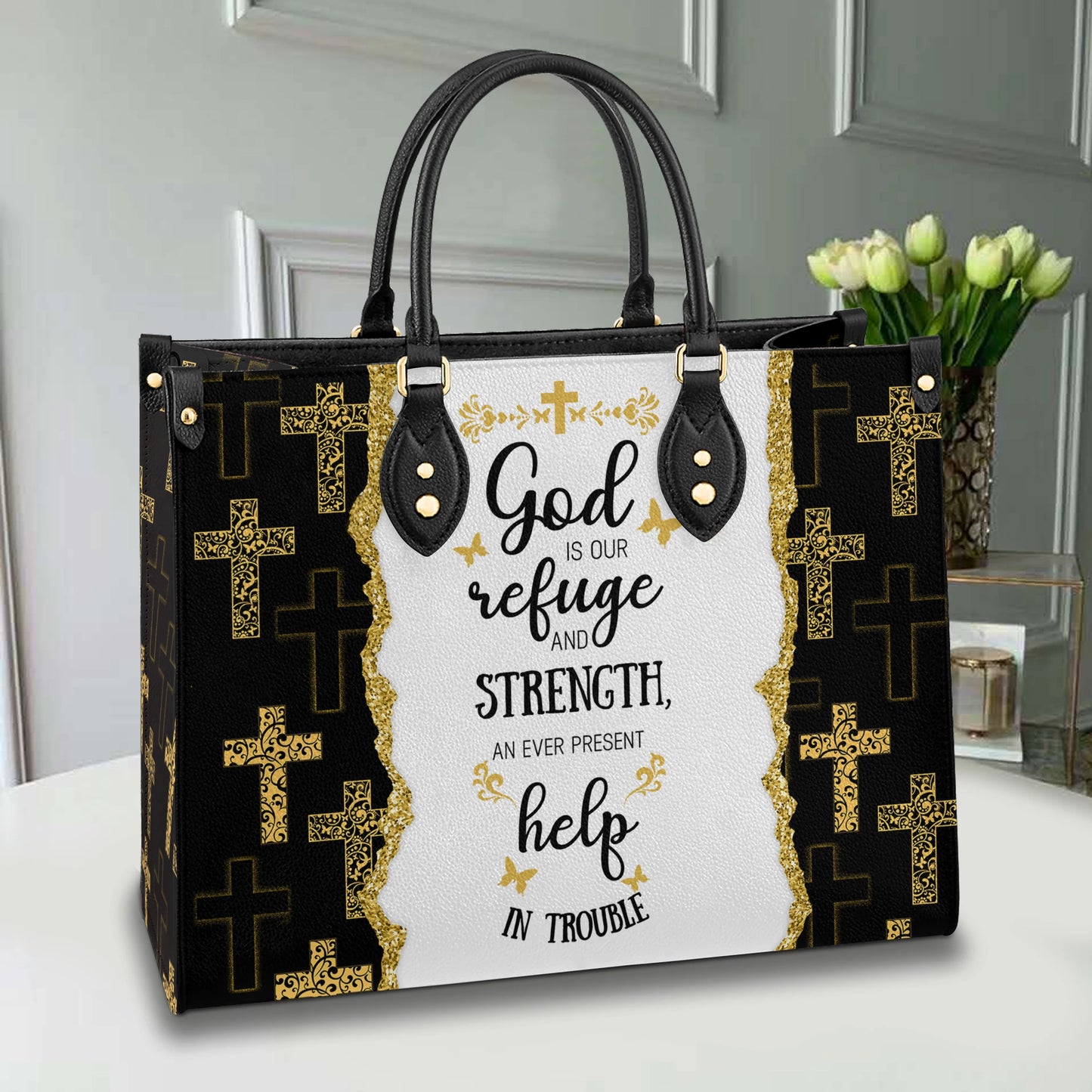 Leather Bag God Is Strength
