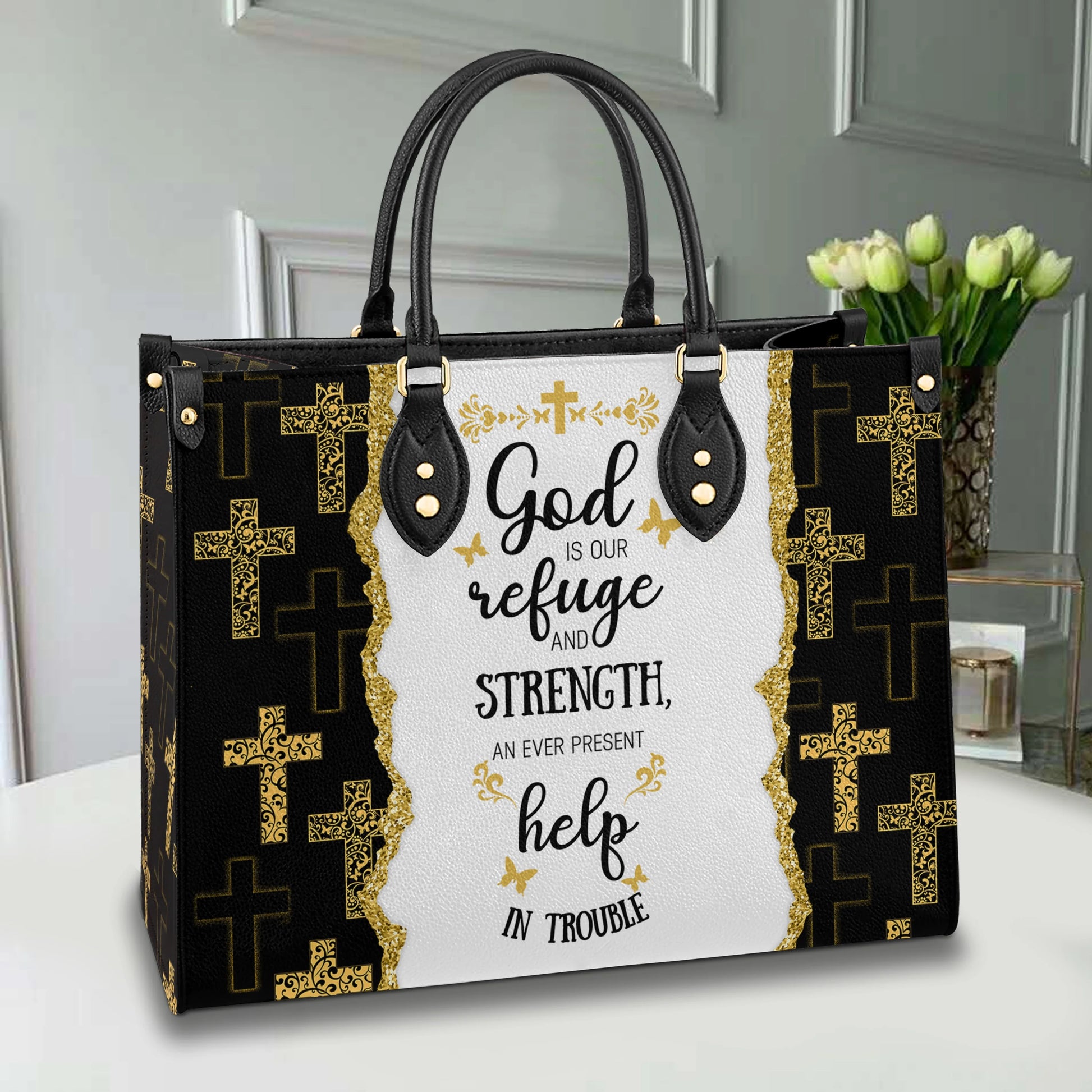  Leather Bag God Is Strength
