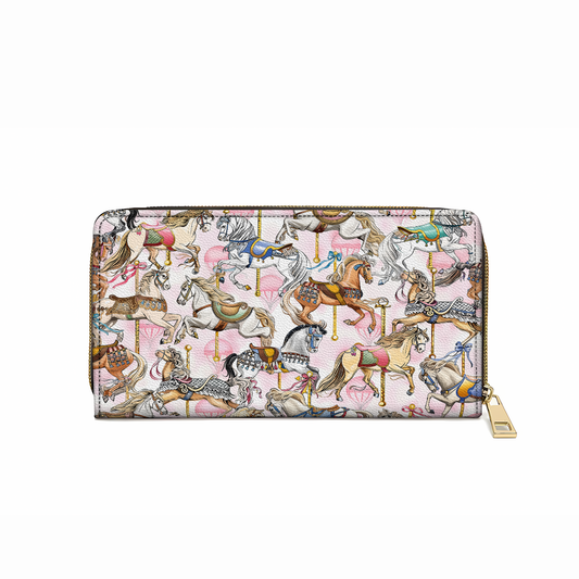  Leather Clutch Purse With Wristlet Strap Handle Carousel Elegance
