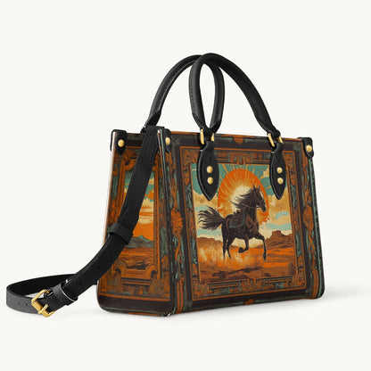  Desert Storm Horse Leather Bag