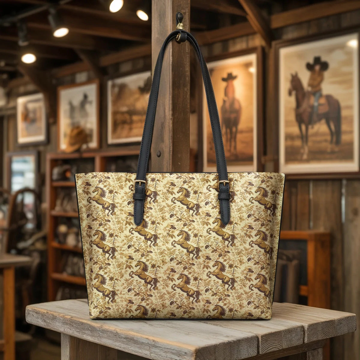  Bronze Meadow Leather Tote Bag