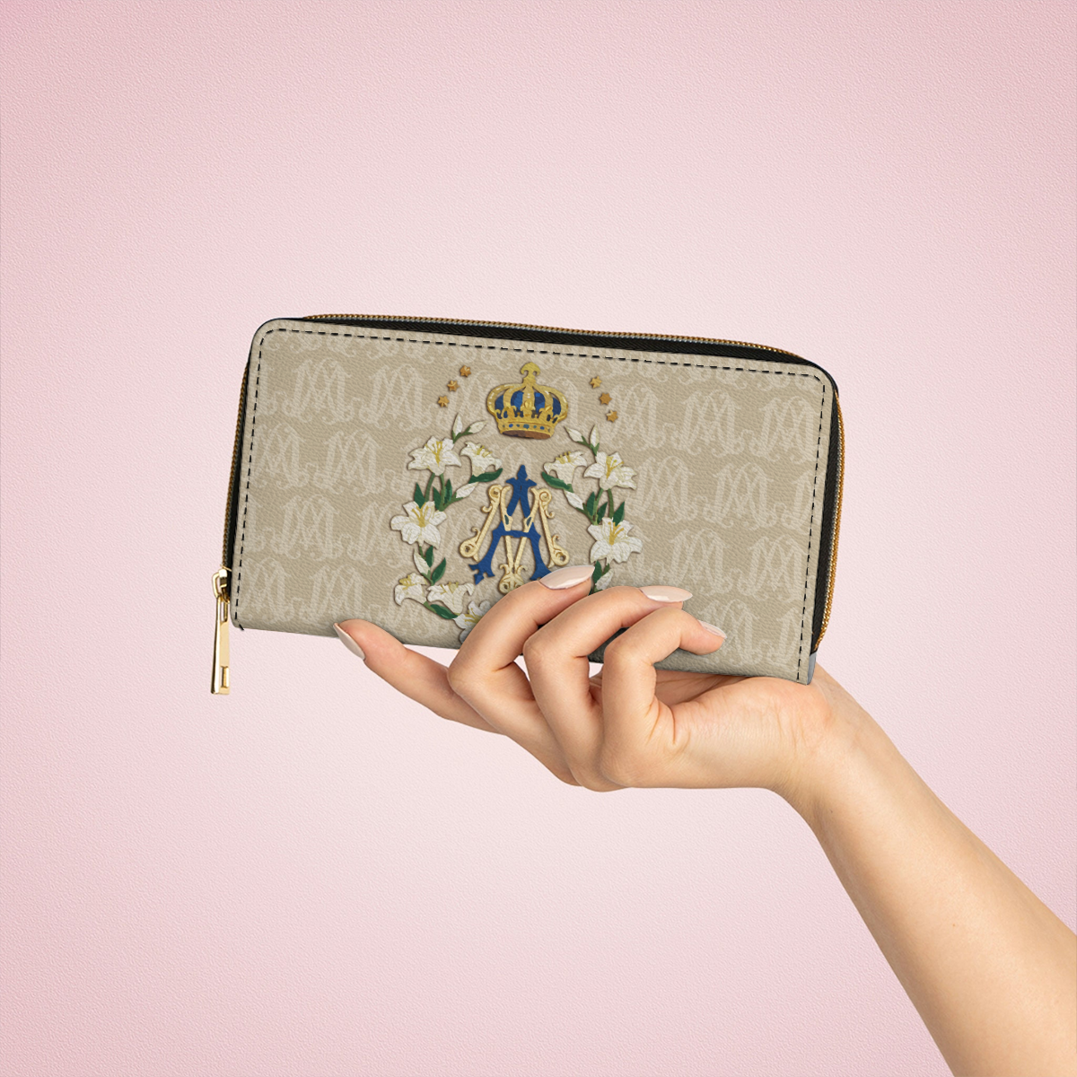  Leather Clutch Purse With Wristlet Strap Handle Royal Devotion