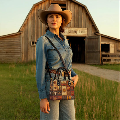  Western Mosaic Leather Bag