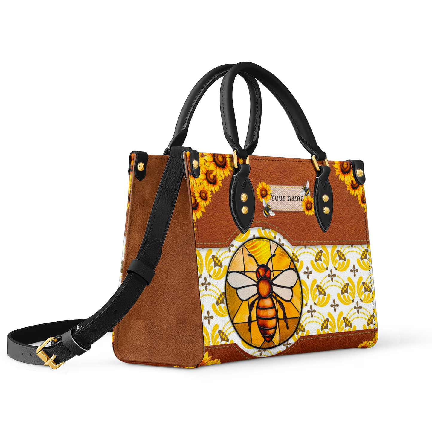  Leather Bag Bee Sunshine