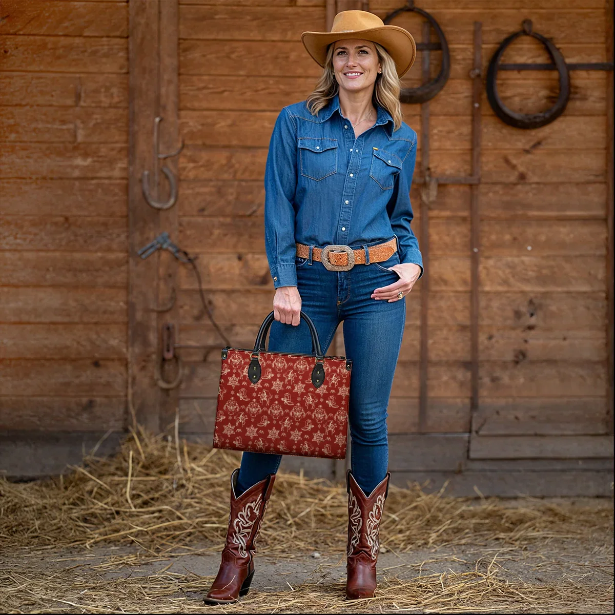 Rodeo Rouge Leather Bag
