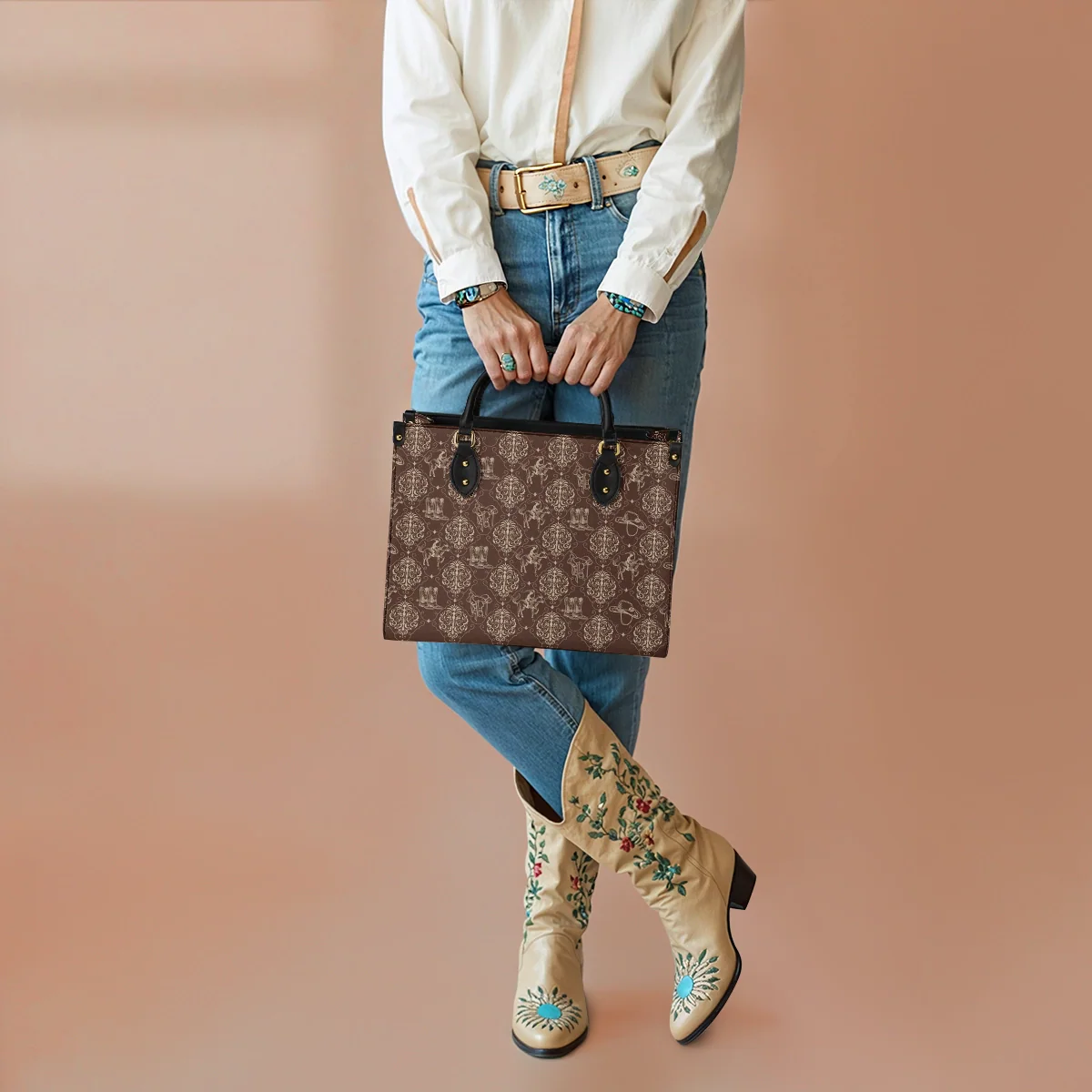  Bronco Baroque Leather Bag