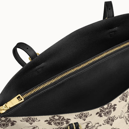  Cowboy Toile Leather Tote Bag