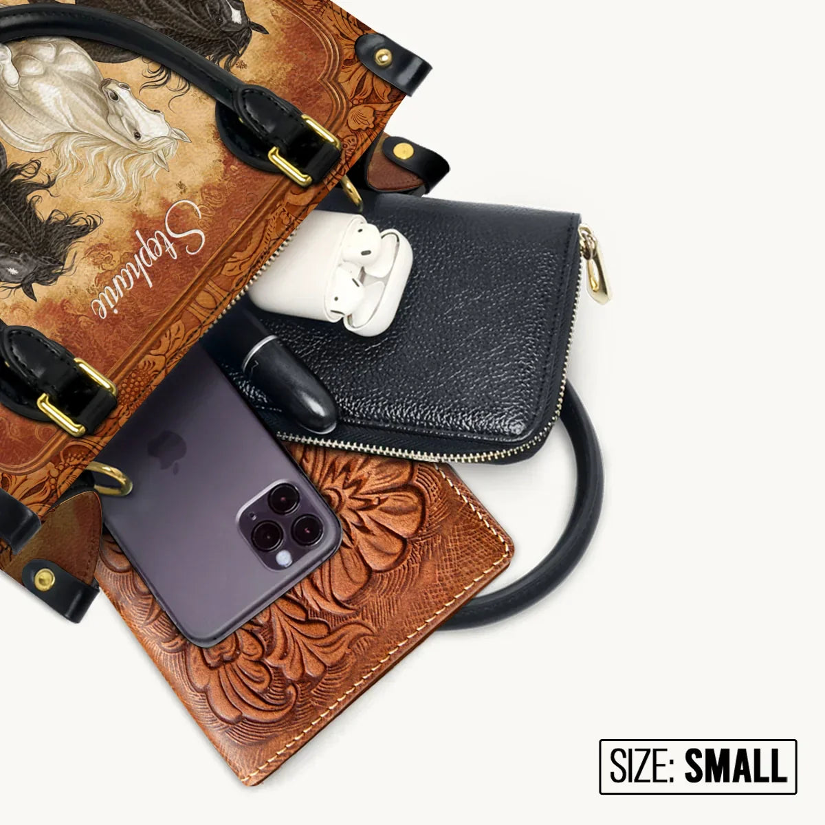  Personalized Galloping Horse Legacy Leather Bag