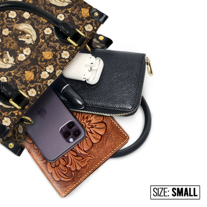  Golden Mane Bloom Leather Bag