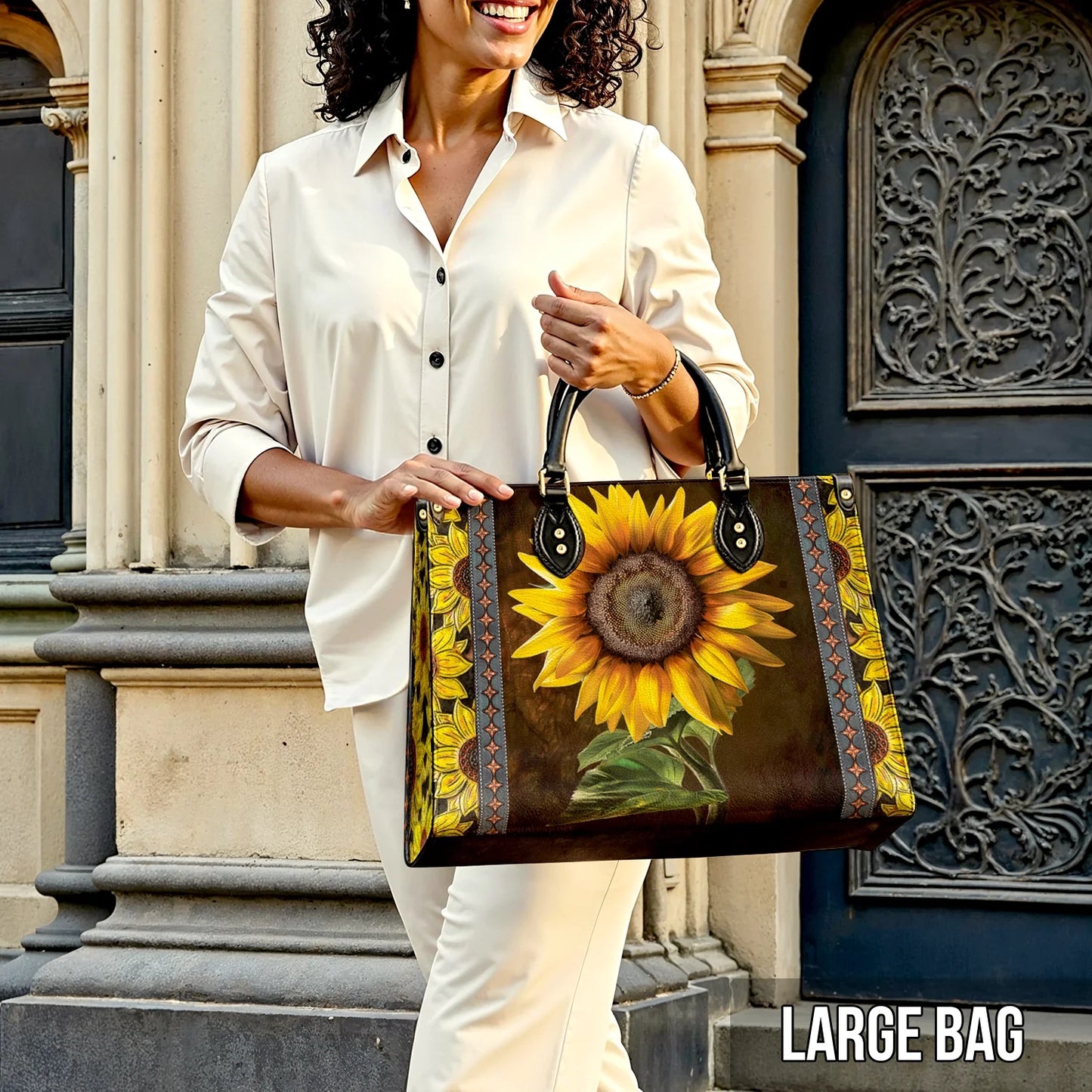  Leather Bag Sunflower Faith Hope