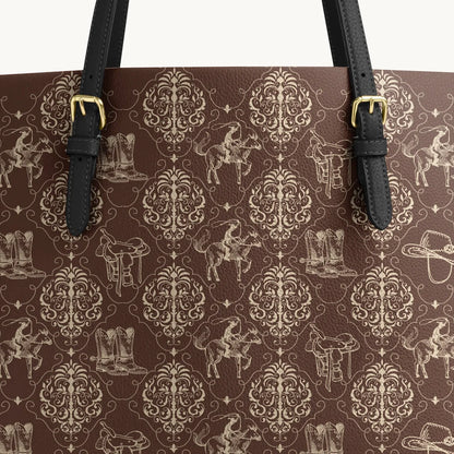  Bronco Baroque Leather Tote Bag