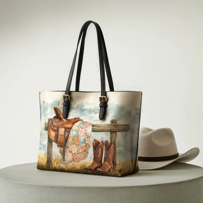  Prairie Rest Leather Tote Bag