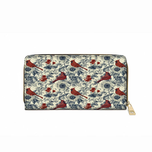  Leather Clutch Purse With Wristlet Strap Handle Whisper Sunflower - A Gentle Remembrance