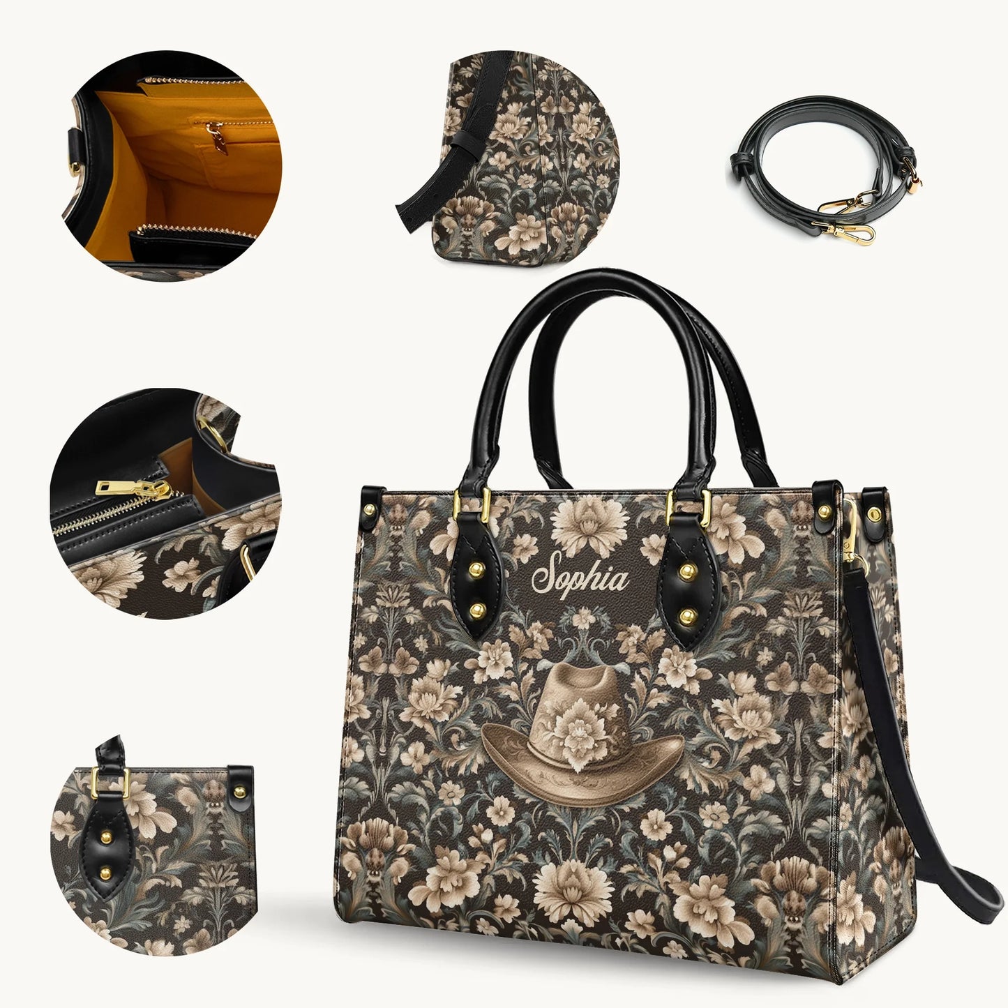  Personalized Cowgirl Grace Leather Bag