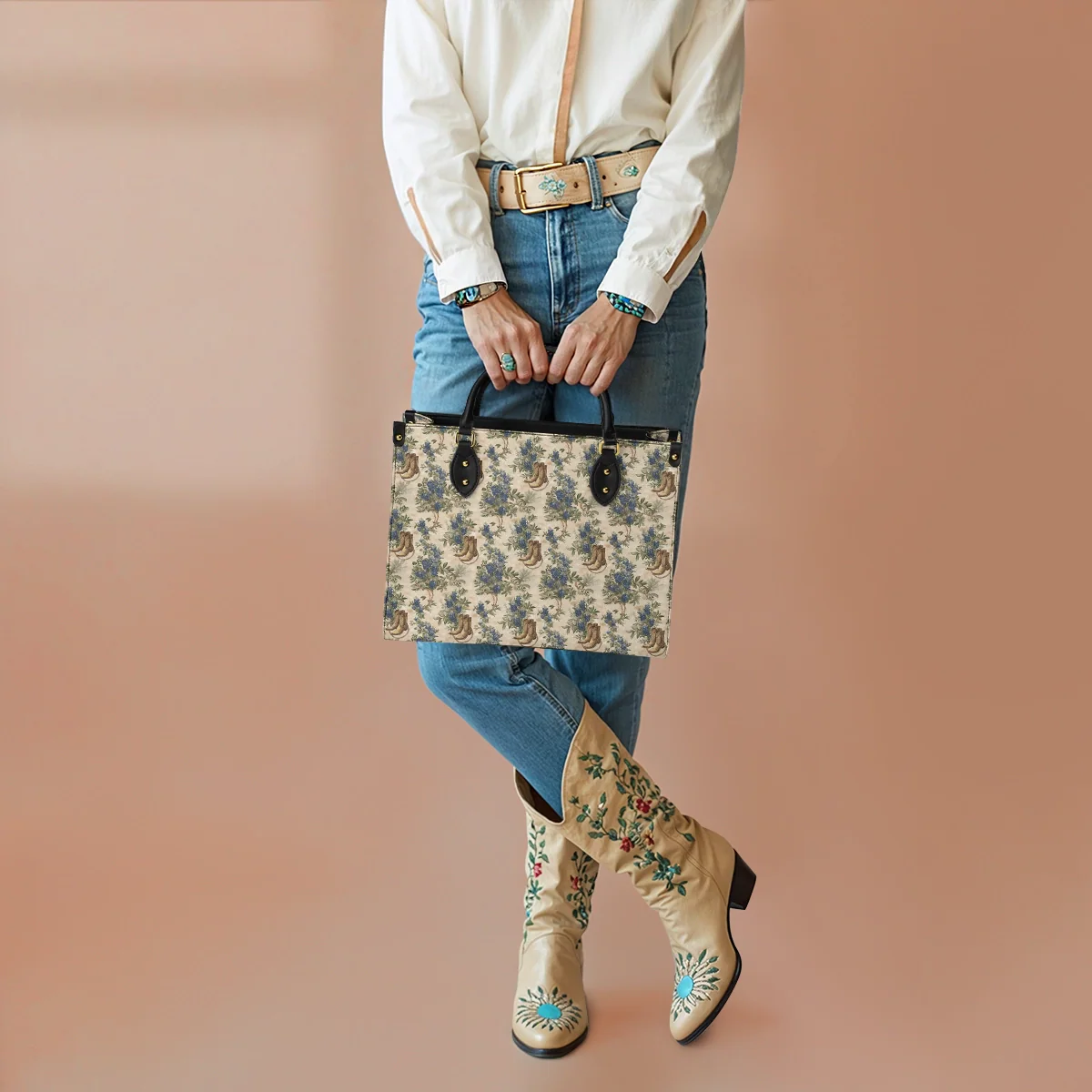  Texan Bloom Leather Bag