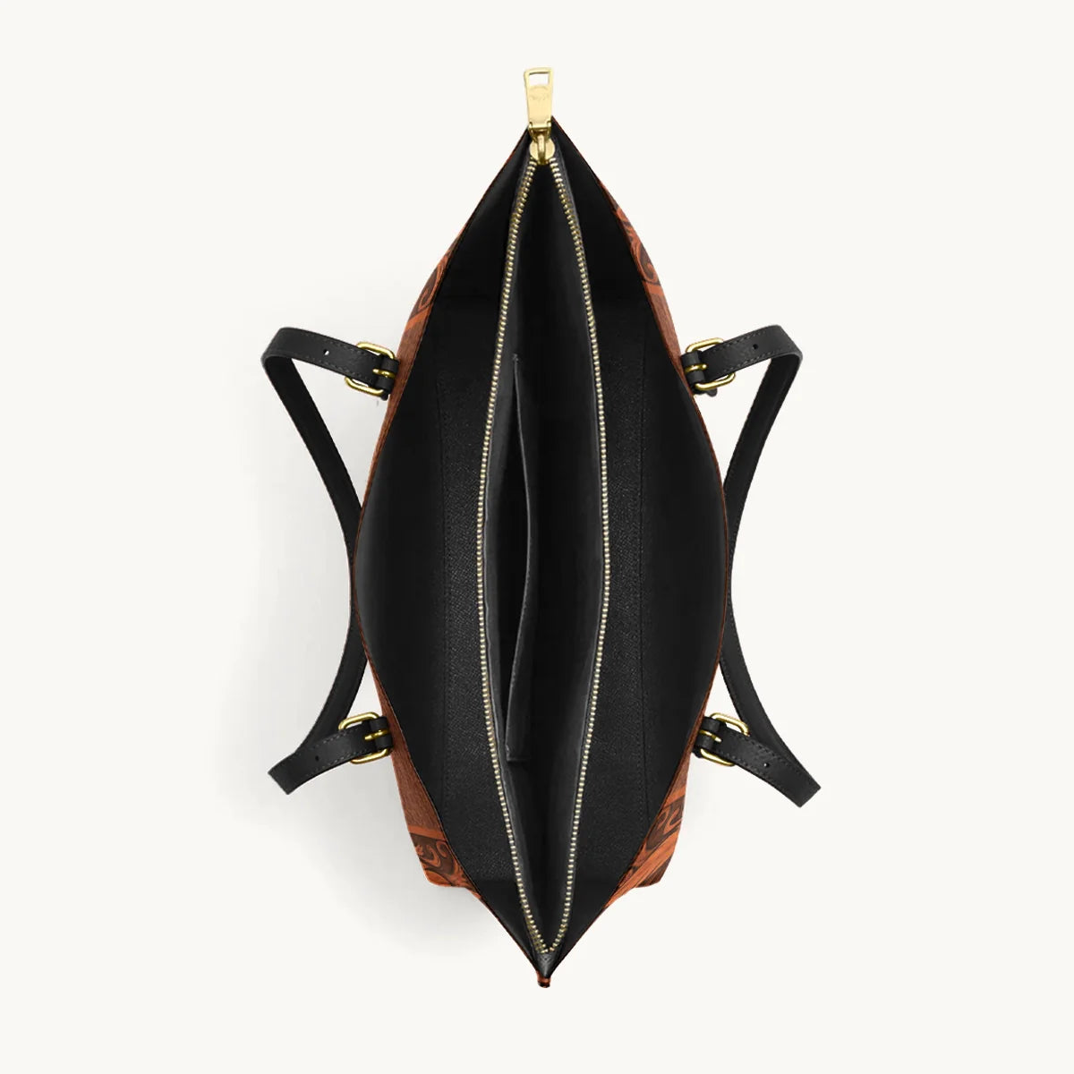  Regal Horse Bloom Leather Tote Bag