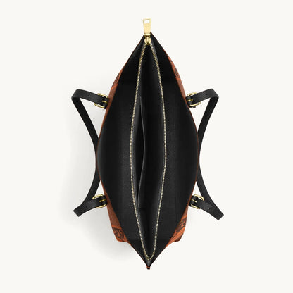  Regal Horse Bloom Leather Tote Bag