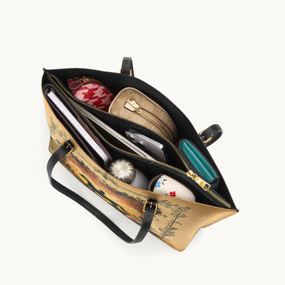  Desert Bloom Ride Leather Tote Bag