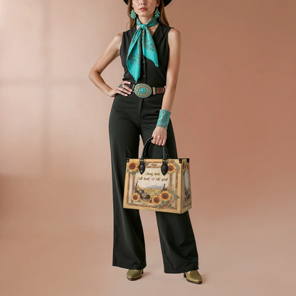  Personalized Wild Spirit Bloom Leather Bag