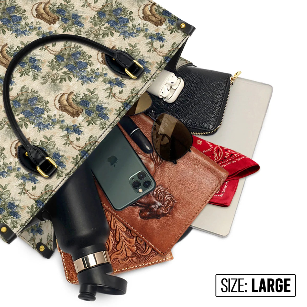  Texan Bloom Leather Bag
