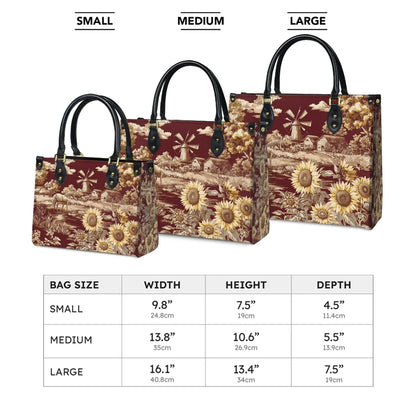  Rustic Bloom Leather Bag