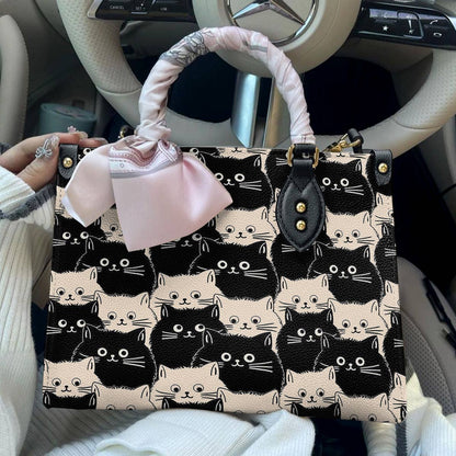  Leather Bag Cute Face Cats