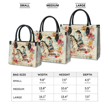  Personalized Wild Grace Leather Bag