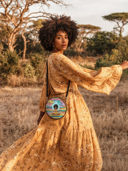 "AfroEssence" Circle Crossbody Bag