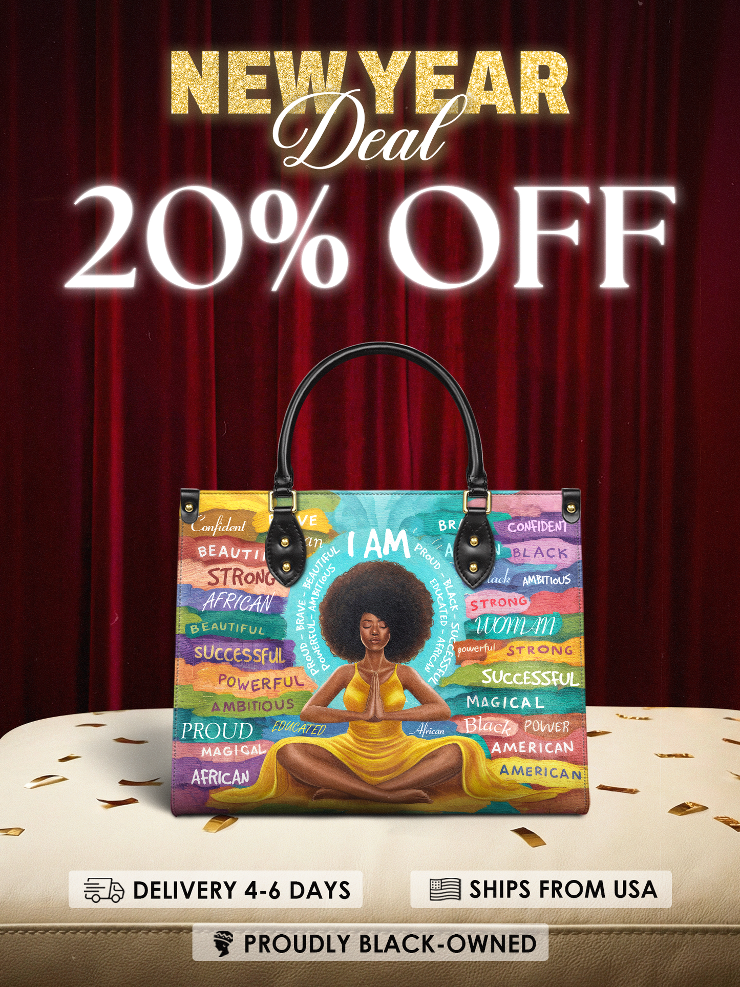 "AfroEssence" Leather Handbag Deal