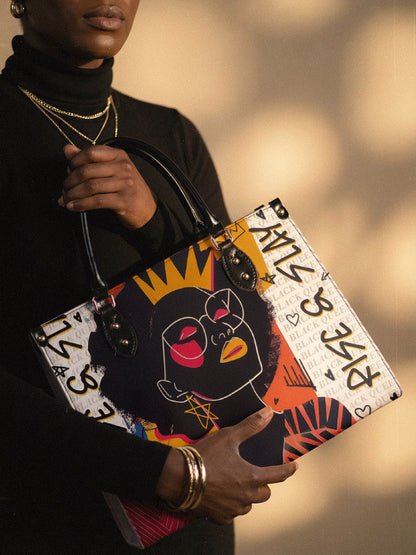 "Aina" Coconut White Leather Handbag