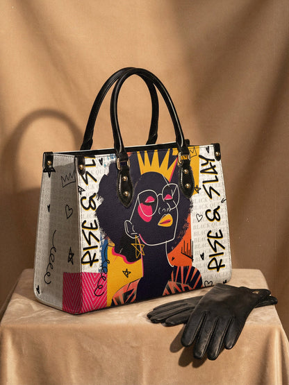 "Aina" Coconut White Leather Handbag Deal