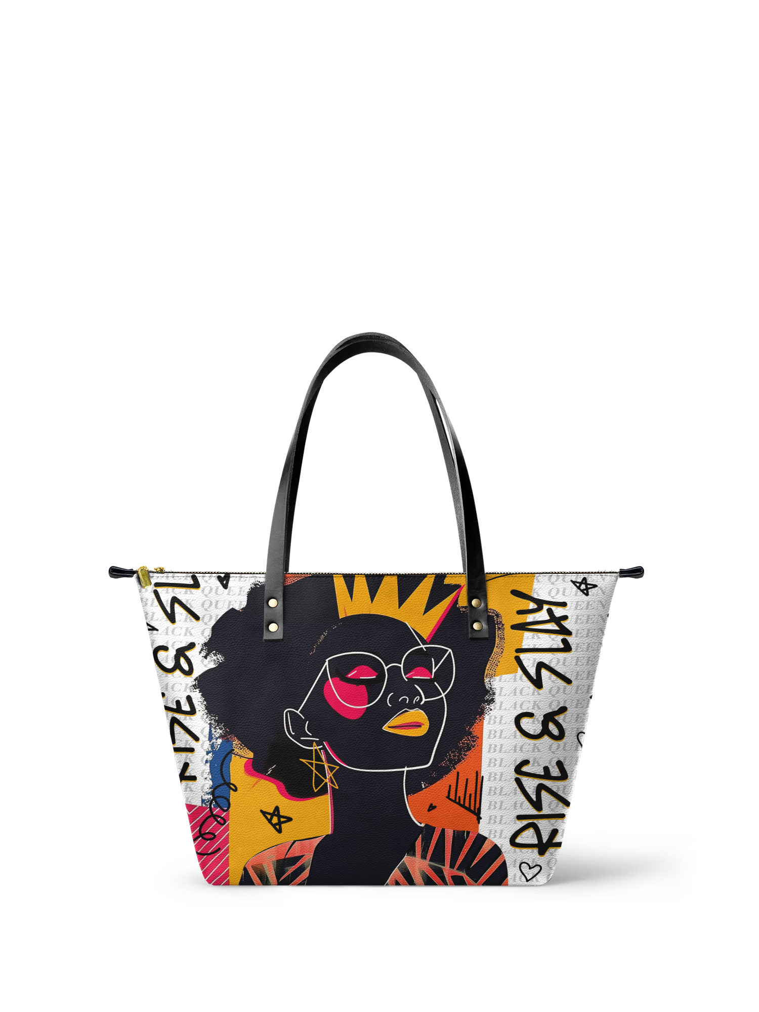 "Aina" Coconut White Leather Tote Bag