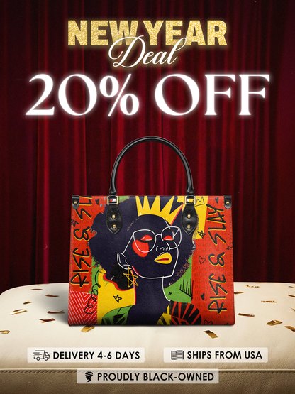 "Aina" Flame Red Leather Handbag Deal