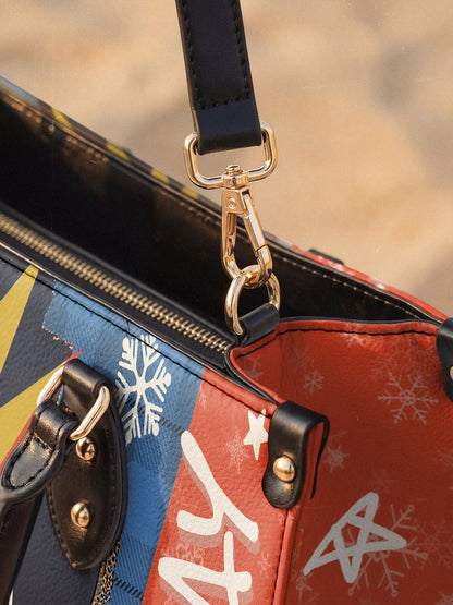 "Aina" Frosted Cherry Leather Handbag Deal