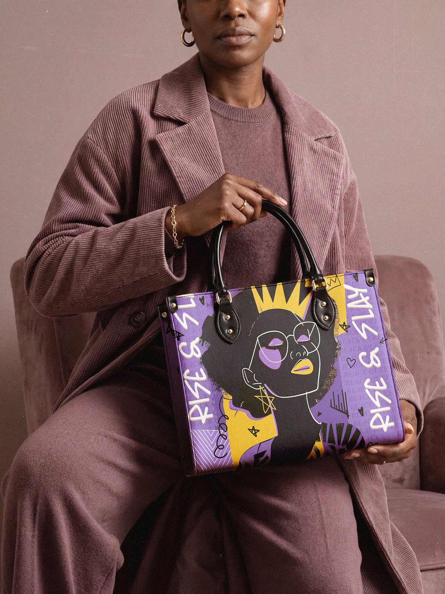 "Aina" Grape Soda Leather Handbag Deal