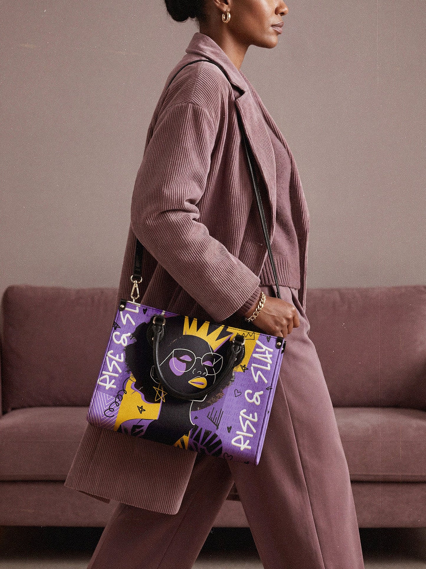 "Aina" Grape Soda Leather Handbag Deal
