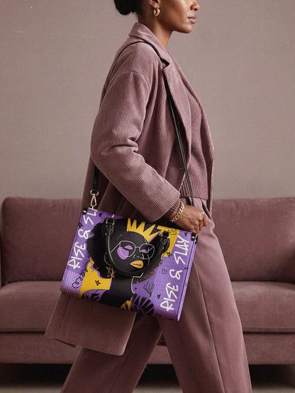"Aina" Grape Soda Leather Handbag Deal